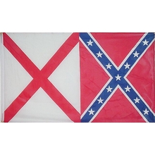 Polyester 3X5 - Alabama/Confederate Combo Flag