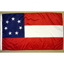 Polyester 3X5 - 1st National Confederate Flag