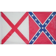 Polyester 3X5 - Alabama/Confederate Combo Flag