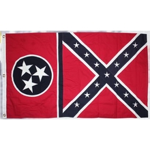 Polyester 3X5 - Tennessee Confederate Combo Flag 
