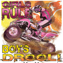 6599L GIRLS RULE, BOYS DROOL